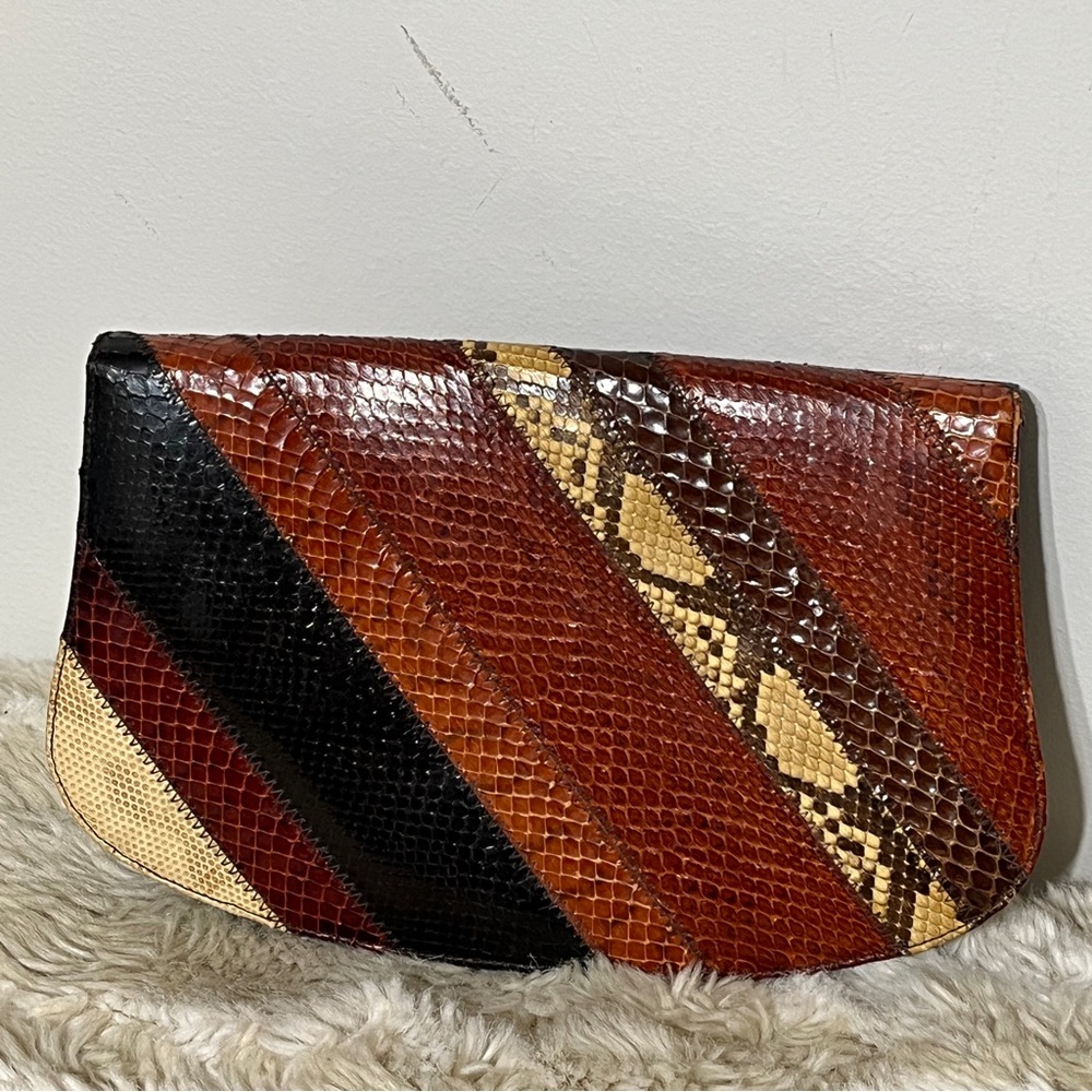Vintage Bags by Supreme Snakeskin Clutch